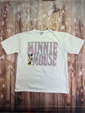 Vintage 90s Disney Minnie Mouse Women's Single Stitch TShirt Size XL Made In USA